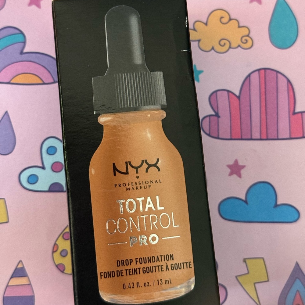 NYX Tan Foundation Liquid Dropper Customizable Coverage New